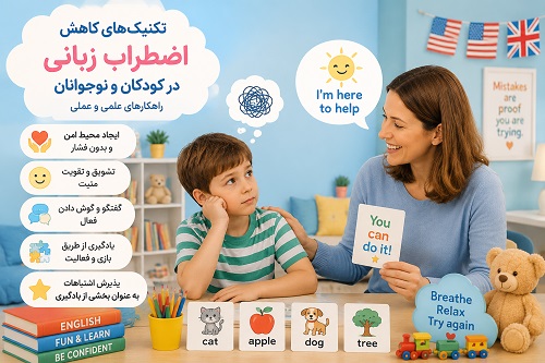 تکنیک‌های کاهش اضطراب زبانی در کودکان و نوجوانان | راهکارهای علمی و عملی