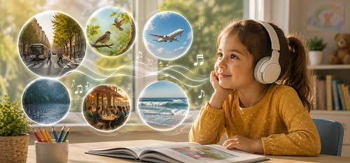 تقویت مهارت شنیداری با صداهای محیطی در آموزش زبان دوم کودکان