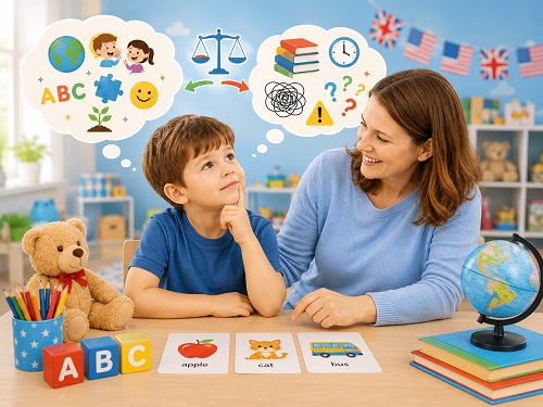 آموزش زبان دوم کودکان؛ فرصت یا فشار؟ بررسی کامل مزایا، چالش‌ها و تأثیرات رشد
