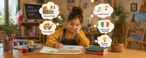 چرا یادگیری ایتالیایی بهترین انتخاب برای کودکان عاشق نقاشی و طراحی است؟ مسیر خلاقانه‌ای برای پرورش زبان و هنر